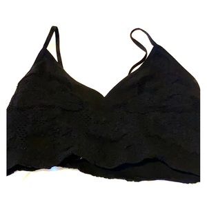 Free people candy seamless bra in black
